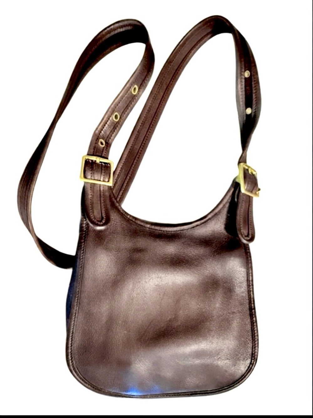 Vintage Coach #9949 Faith Oliver Legrone Legacy mahogany leather shoulder bag